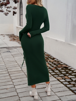 Load image into Gallery viewer, Long Sleeved Hip-Wrapped Dress
