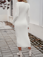 Load image into Gallery viewer, Long Sleeved Hip-Wrapped Dress
