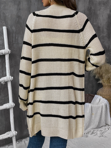 All-Match Striped Cardigan