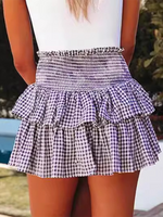 Load image into Gallery viewer, Plaid High Waist Skirt
