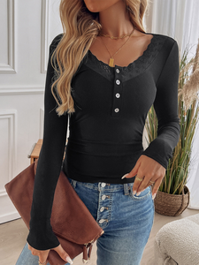 Threaded Long Sleeve Top