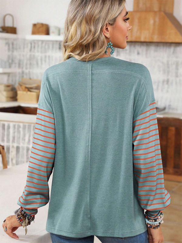 Over-Sized Striped Colour Collision T-Shirt