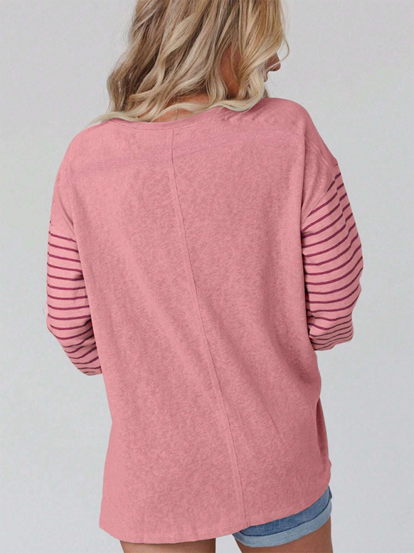 Over-Sized Striped Colour Collision T-Shirt