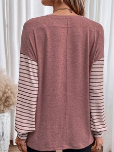 Over-Sized Striped Colour Collision T-Shirt