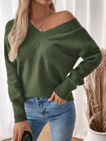 Load image into Gallery viewer, Open Back Slit Sweater
