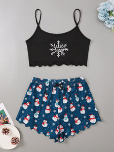 Christmas Two Piece Loungewear Set