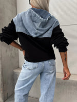 Load image into Gallery viewer, Washed Denim Look Hoody
