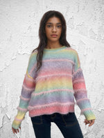 Load image into Gallery viewer, Vintage Rainbow Cashmere Jumper
