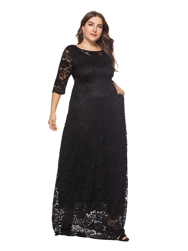 Curve Elegant Lace Dress