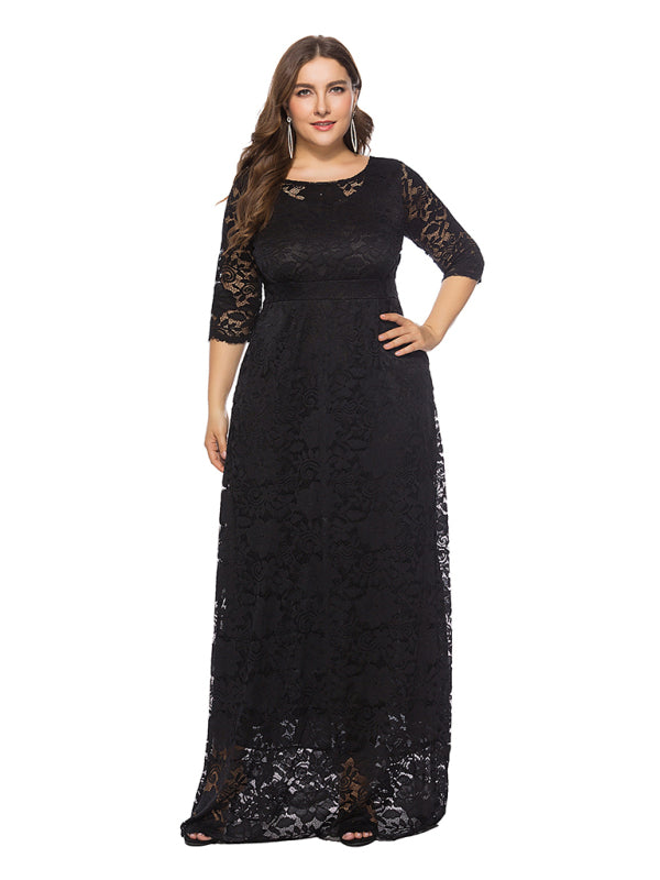 Curve Elegant Lace Dress