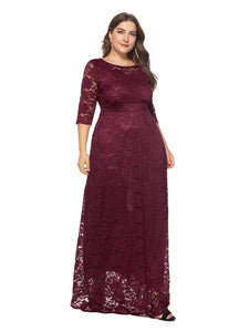 Curve Elegant Lace Dress