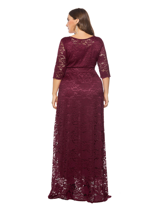 Curve Elegant Lace Dress