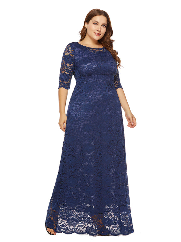 Curve Elegant Lace Dress