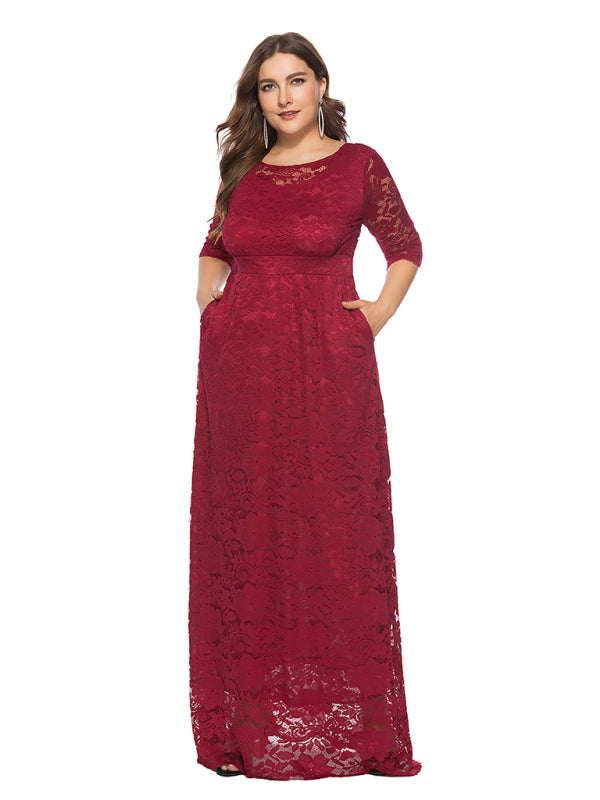 Curve Elegant Lace Dress