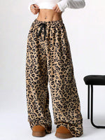 Load image into Gallery viewer, Leopard Print Wide-Leg Pants
