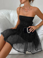 Load image into Gallery viewer, Short Strapless Evening Dress
