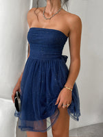 Load image into Gallery viewer, Short Strapless Evening Dress
