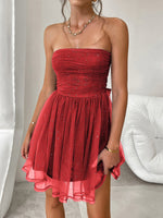 Load image into Gallery viewer, Short Strapless Evening Dress
