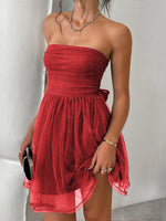 Load image into Gallery viewer, Short Strapless Evening Dress
