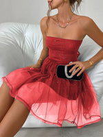 Load image into Gallery viewer, Short Strapless Evening Dress
