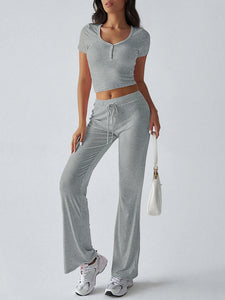 Sports Casual Style Two-Piece Set