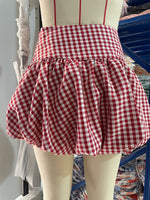 Load image into Gallery viewer, Plaid A-Line Flared Mini Skirt
