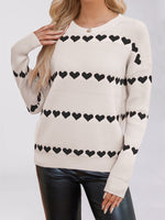 Load image into Gallery viewer, Heart Print Loose Jumper
