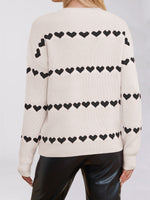 Load image into Gallery viewer, Heart Print Loose Jumper
