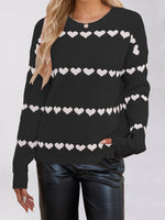 Load image into Gallery viewer, Heart Print Loose Jumper
