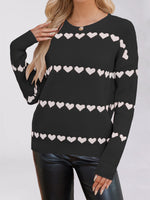 Load image into Gallery viewer, Heart Print Loose Jumper
