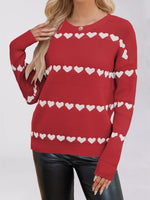 Load image into Gallery viewer, Heart Print Loose Jumper
