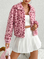 Load image into Gallery viewer, Leopard Print Plush Jacket
