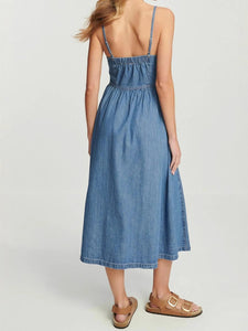 Denim Suspender Dress