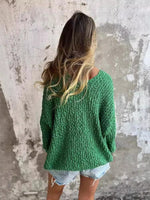 Load image into Gallery viewer, Chunky Flower Knitted Jumper
