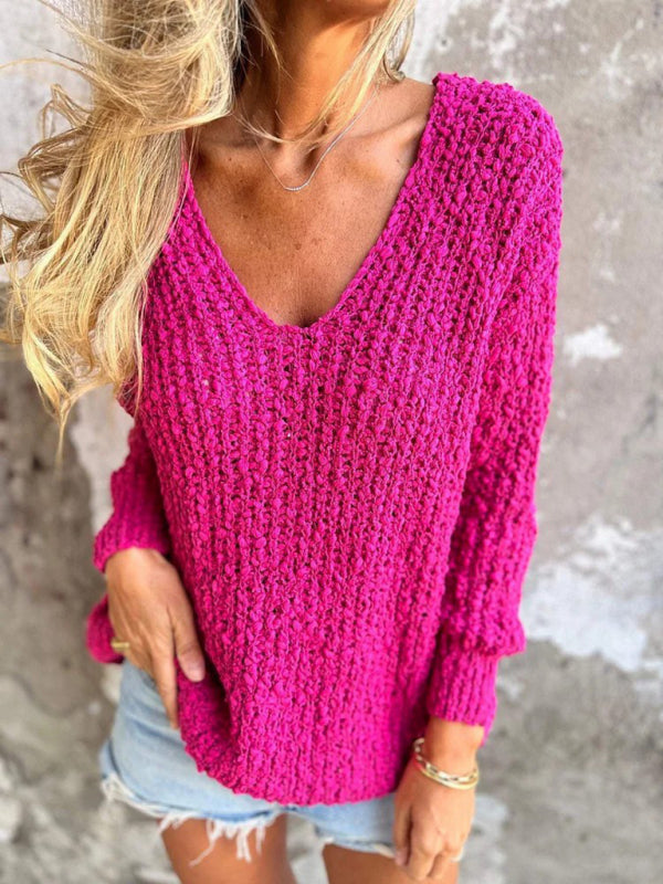 Chunky Flower Knitted Jumper