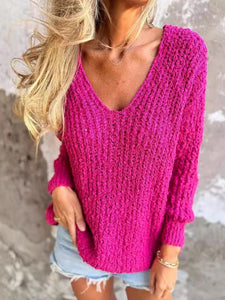 Chunky Flower Knitted Jumper