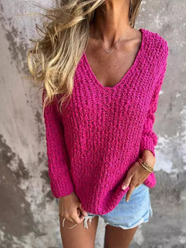 Chunky Flower Knitted Jumper