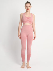 Two-Piece Peach Hip Trousers Set
