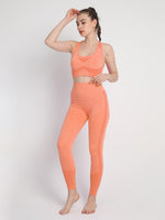 Load image into Gallery viewer, Two-Piece Peach Hip Trousers Set
