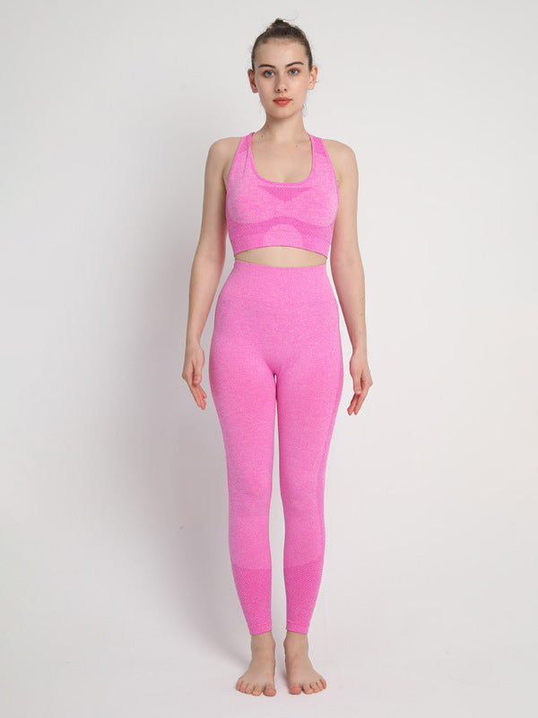 Two-Piece Peach Hip Trousers Set