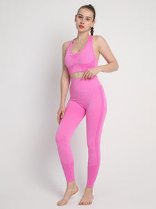 Two-Piece Peach Hip Trousers Set
