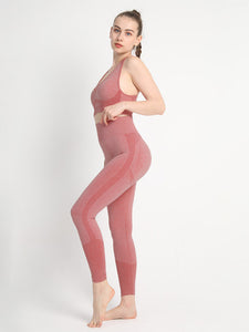 Two-Piece Peach Hip Trousers Set