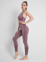 Load image into Gallery viewer, Two-Piece Peach Hip Trousers Set
