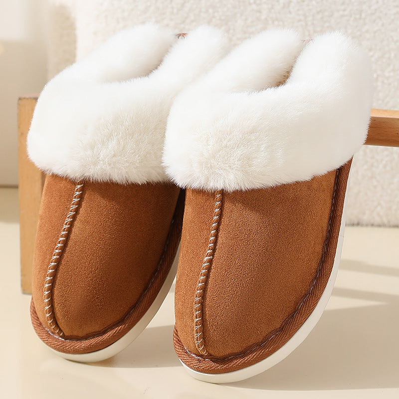 Fur Mouth Slippers