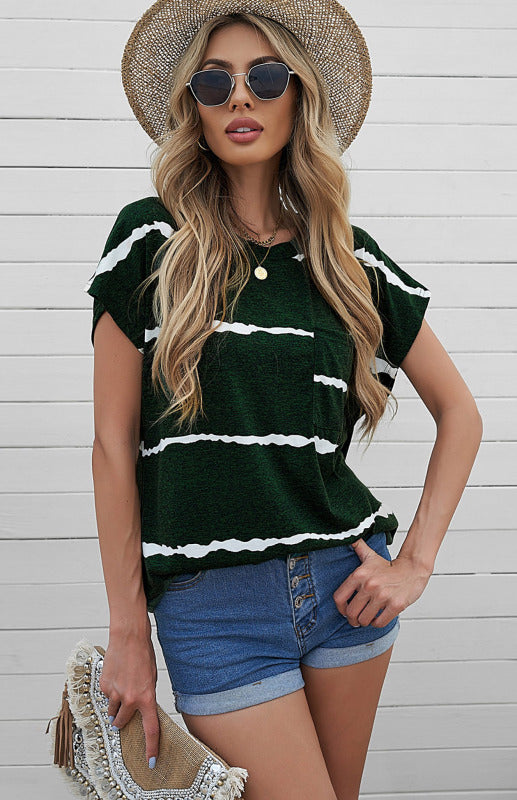 Curve Printed Short Sleeve T-Shirt