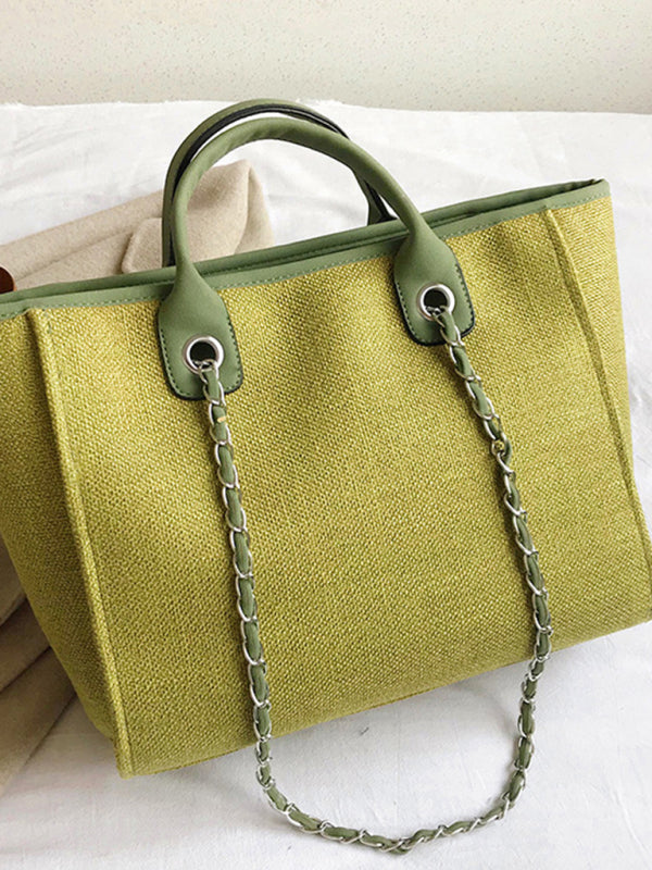 Bucket Chain Tote Bag