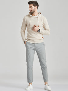 Men's Ribbed Hooded Sweater