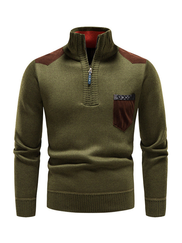 Men's Patchwork Sweater