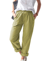 Load image into Gallery viewer, Elastic High Waist Straight Trousers
