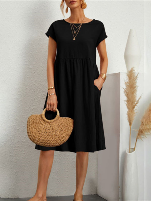 Cotton A-Line Dress